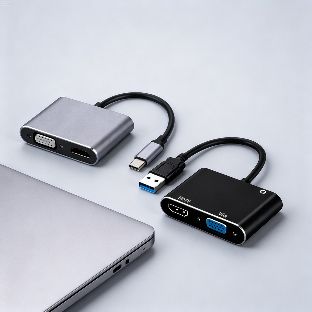 Hdmi Vga Adapter - Adaptor USB 3.0/TYPE-C ke HDMI VGA