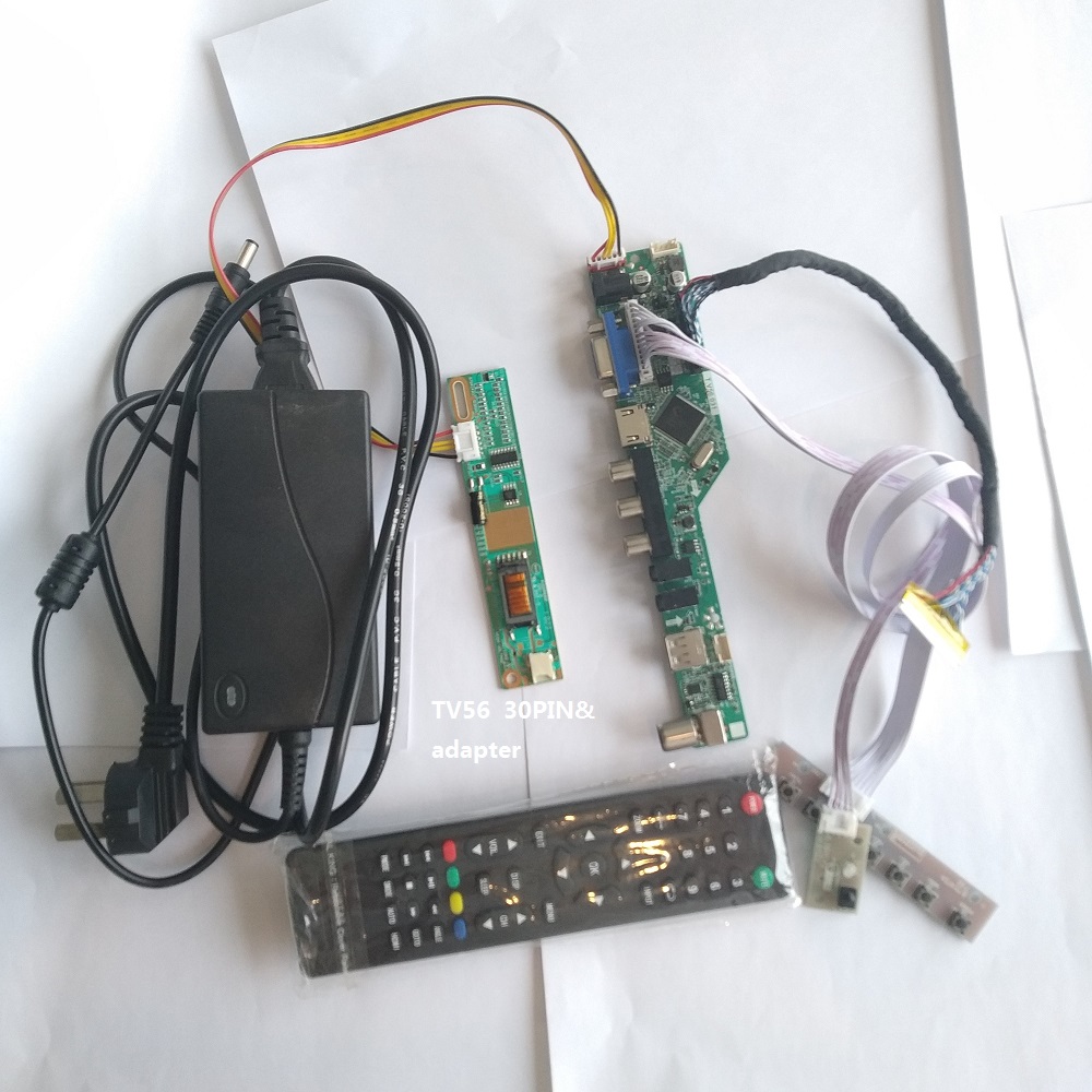 Hdmi Vga Adapter - Kit Papan Pengontrol TV56 dengan Daya