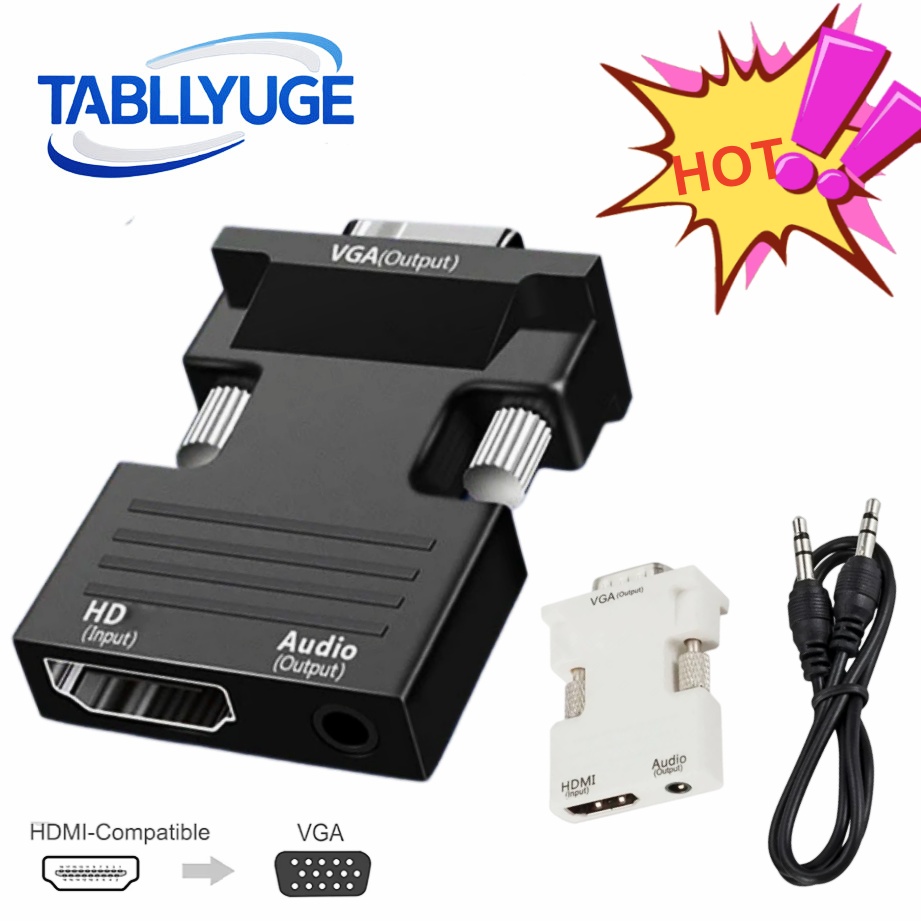 Hdmi Vga Adapter - Kompatibel dengan HDMI ke adaptor VGA