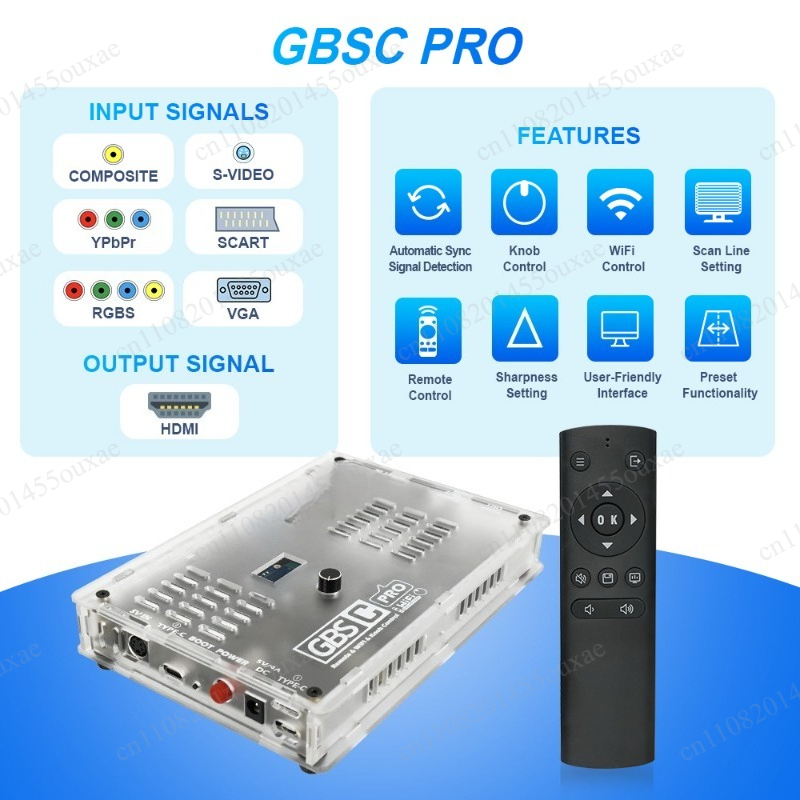 Hdmi Vga Adapter - Konverter Sinyal GBSC RGBS Adaptor Video