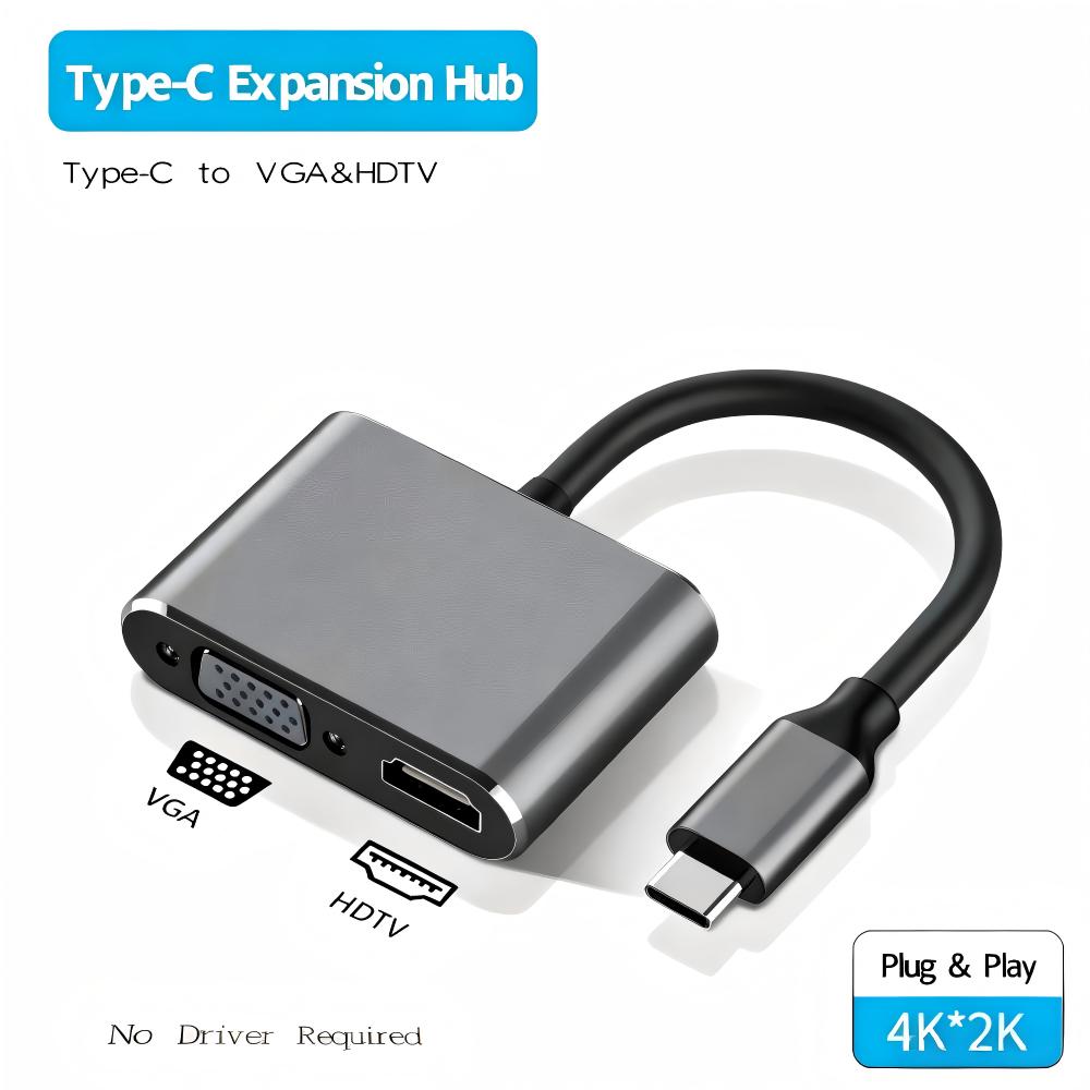 Adaptor USB 3.0/TYPE-C ke HDMI - Hdmi Vga Adapter ulasan dan harga