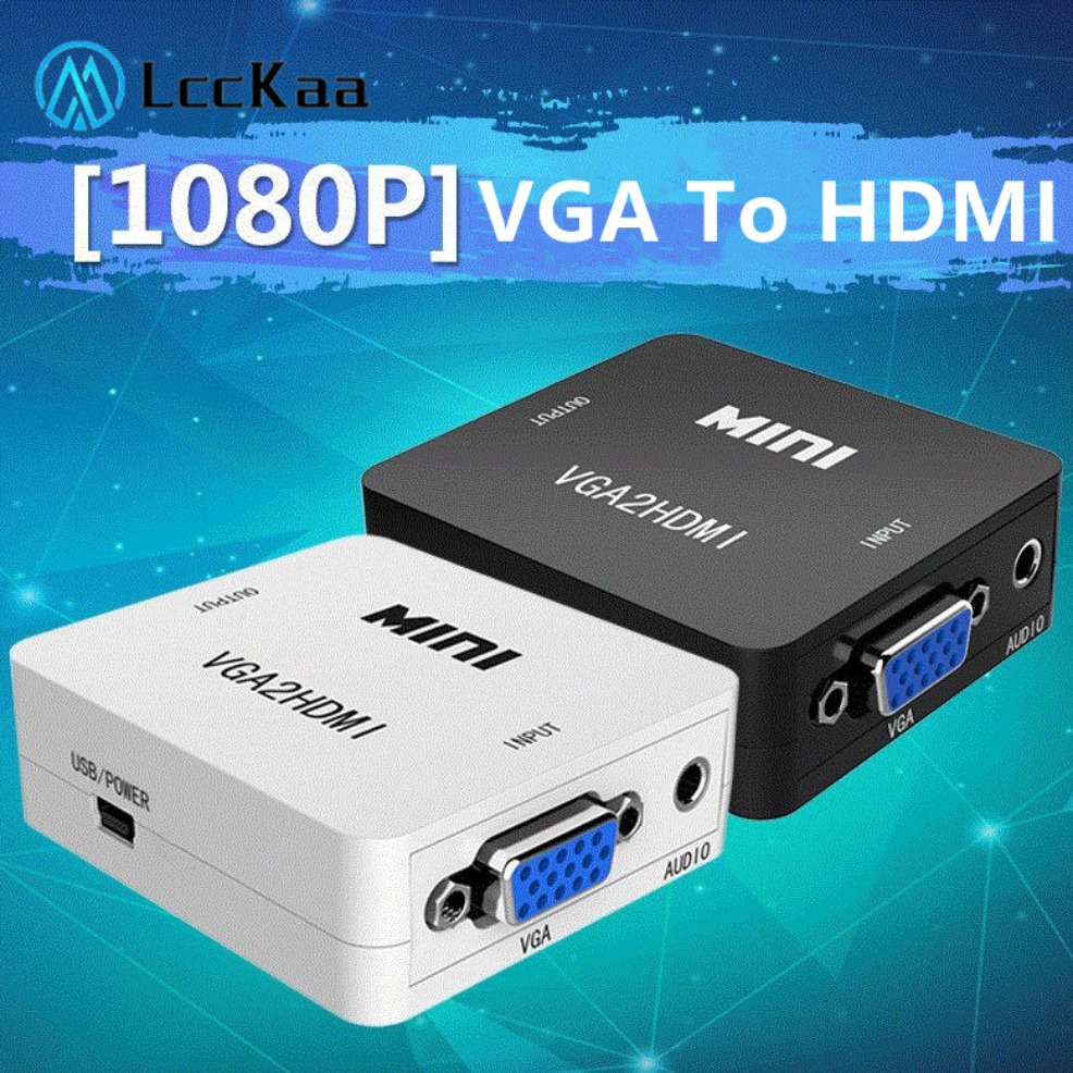 Adaptor konverter VGA ke HDMI, - Hdmi Vga Adapter ulasan dan harga