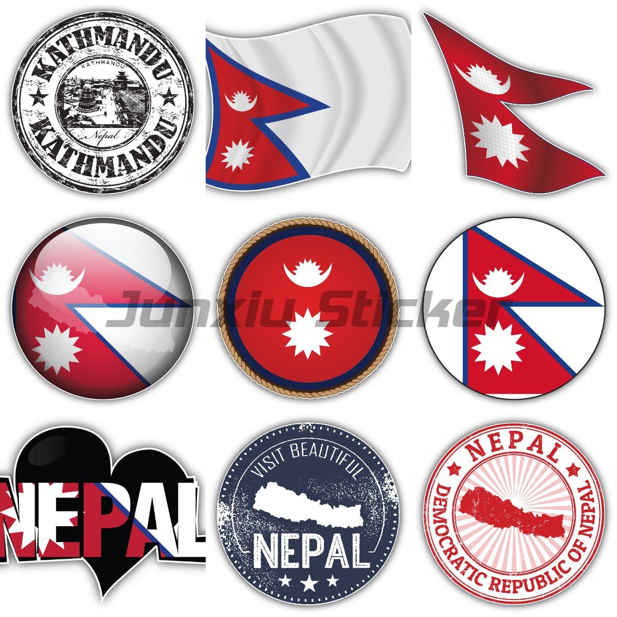 Stiker Vinyl Bendera Nepal unt - Laptop Accessories Nepal ulasan dan harga