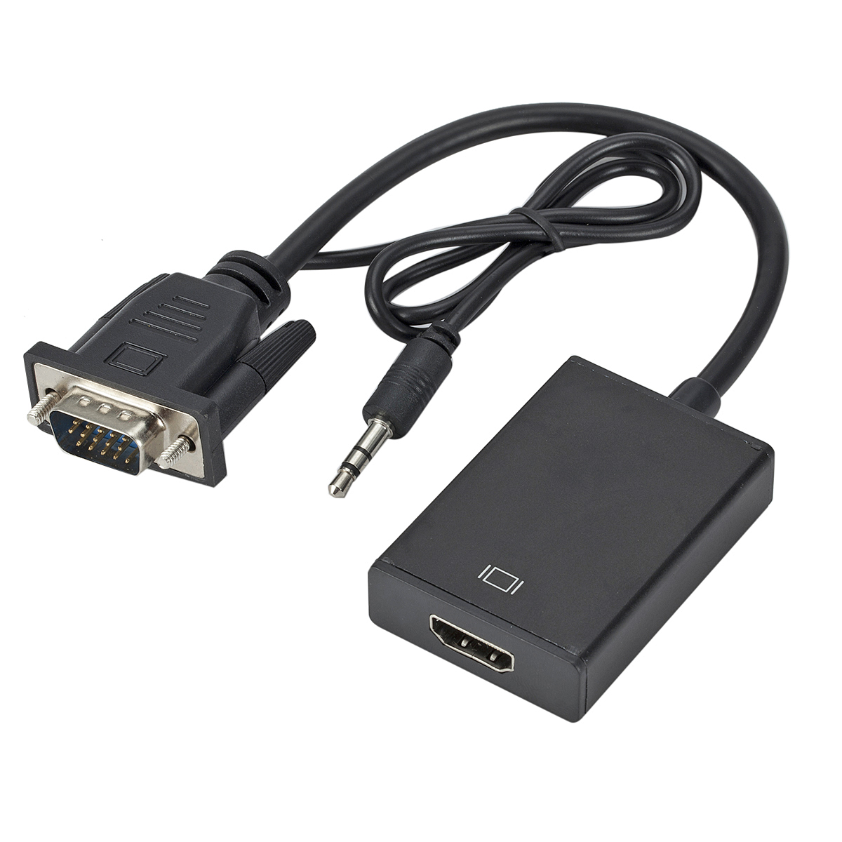 Adaptor VGA ke HD 1080P, denga - Hdmi Vga Adapter ulasan dan harga
