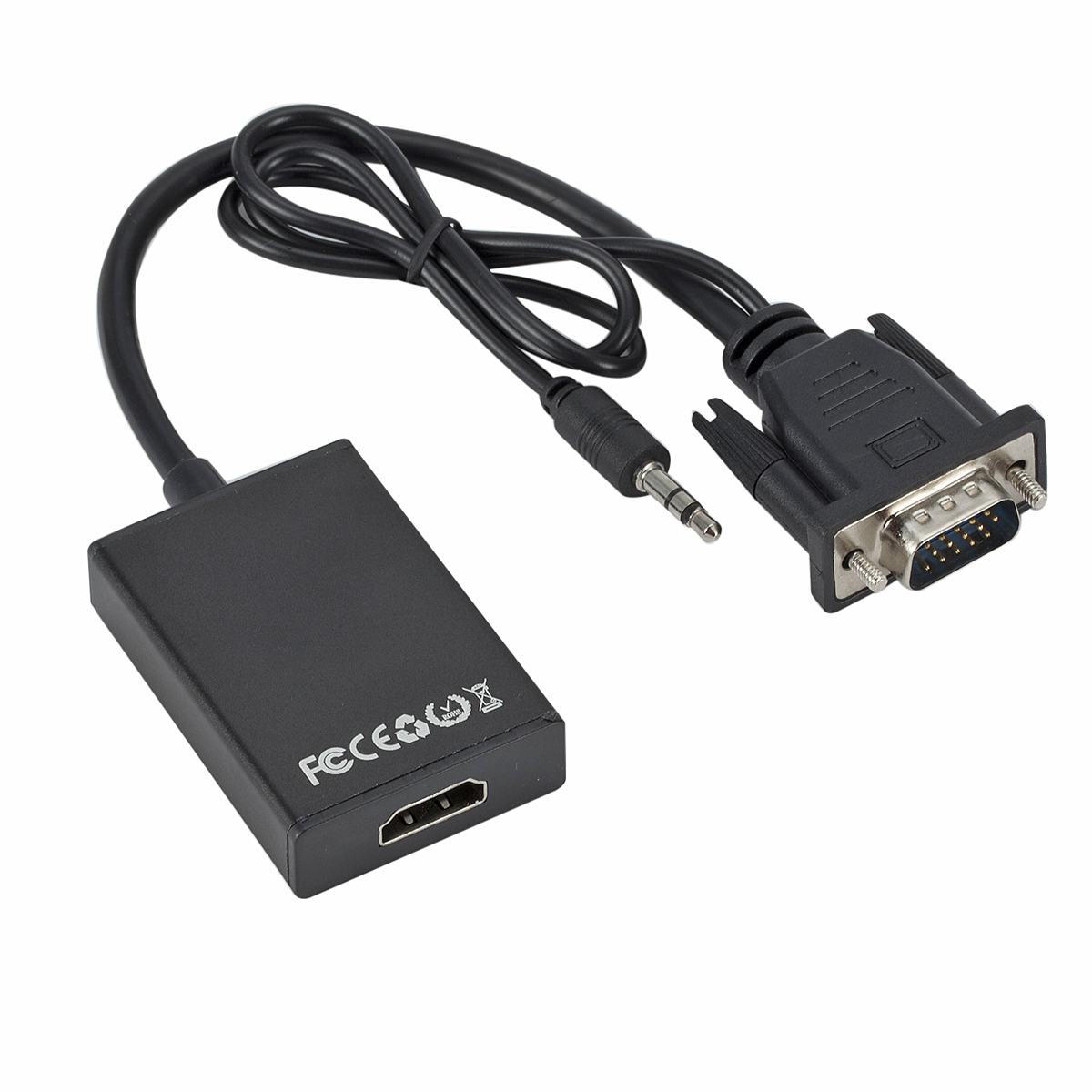 Adaptor VGA ke HD 1080P, denga - Hdmi Vga Adapter ulasan dan harga