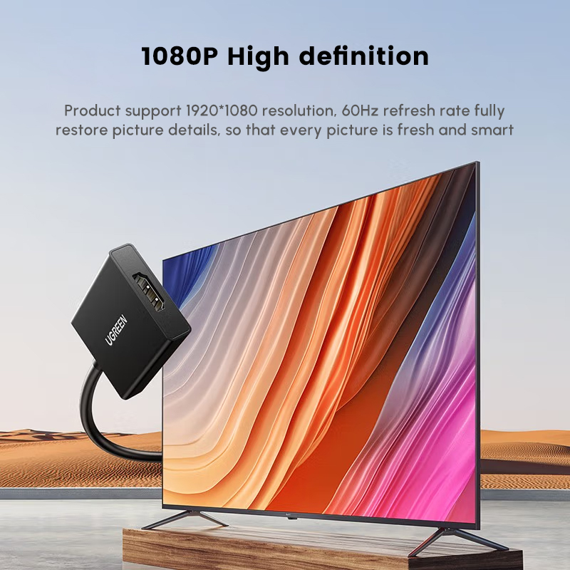 Adaptor Konektor UGREEN HD-MI  - Hdmi Vga Adapter ulasan dan harga
