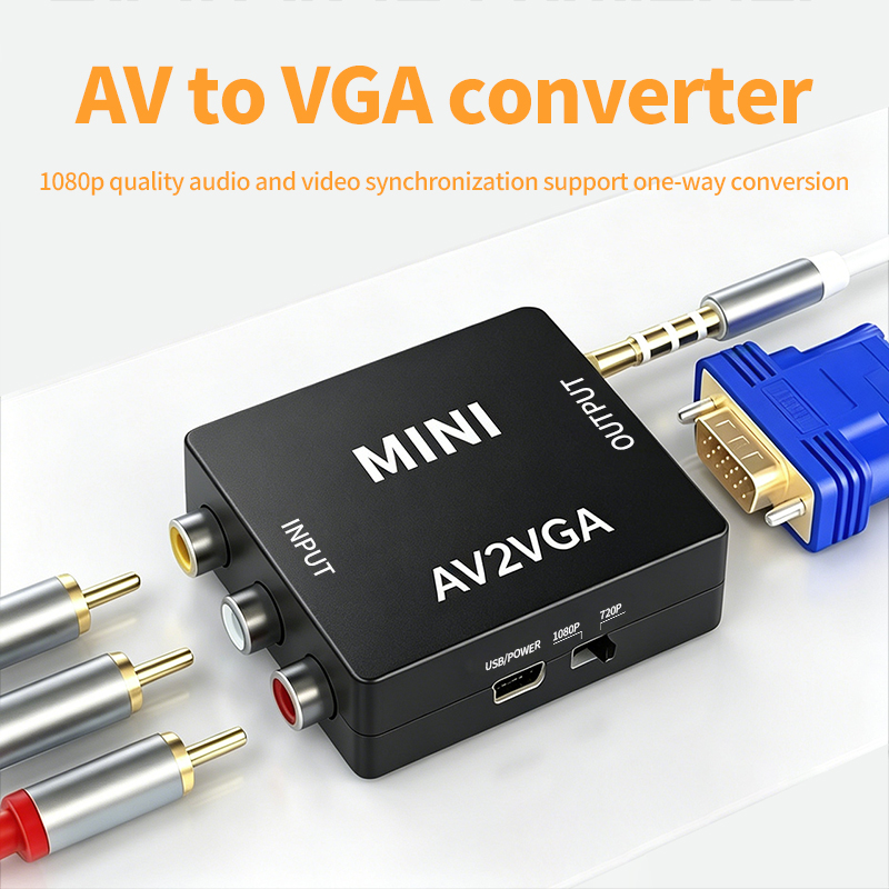 Konverter Rammind AV ke VGA 10 - Hdmi Vga Adapter ulasan dan harga