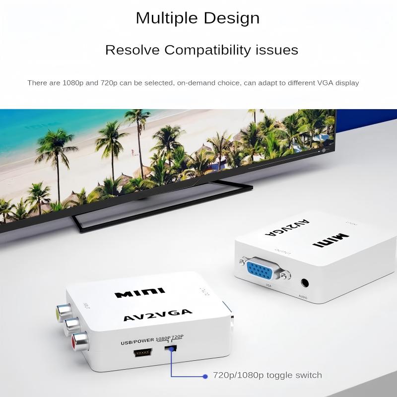 Konverter Rammind AV ke VGA 10 - Hdmi Vga Adapter ulasan dan harga