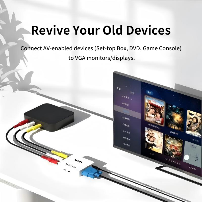 Konverter Rammind AV ke VGA 10 - Hdmi Vga Adapter ulasan dan harga