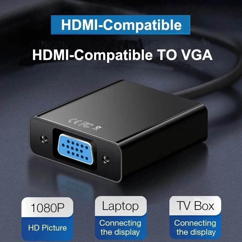 Konverter Kabel HDMI ke VGA HD - Hdmi Vga Adapter ulasan dan harga