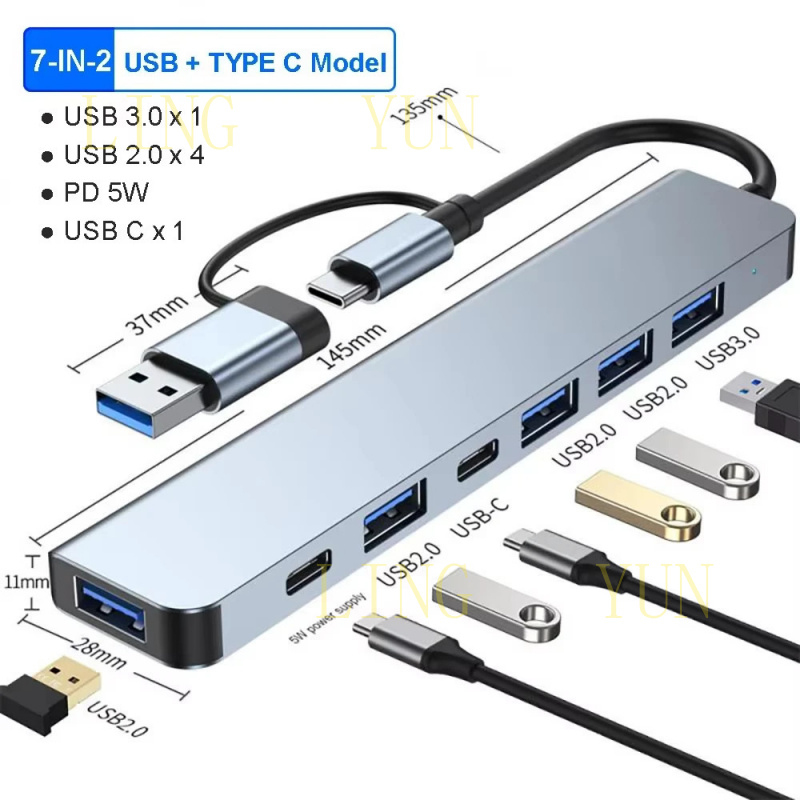 Z 11 Port USB C HUB Docking St - Hdmi Vga Adapter ulasan dan harga