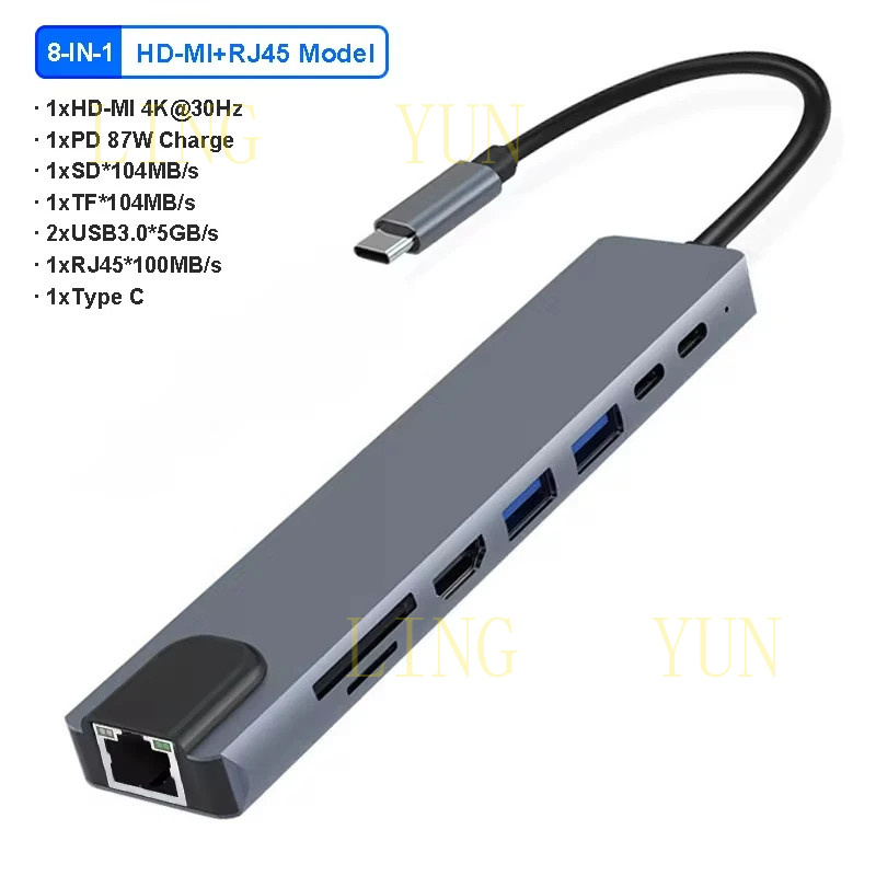 Z 11 Port USB C HUB Docking St - Hdmi Vga Adapter ulasan dan harga