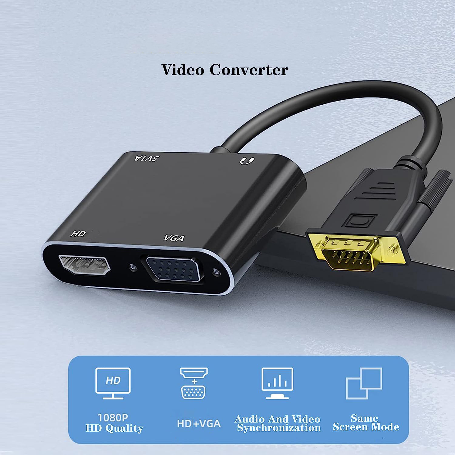 Adaptor Tampilan Kompatibel de - Hdmi Vga Adapter ulasan dan harga