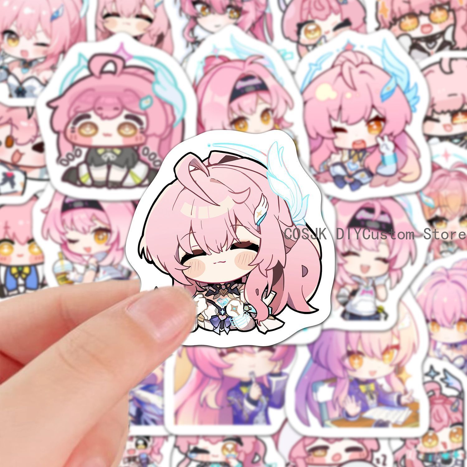 60 Buah Stiker Anime Versi Q G - Laptop Accessories For Students ulasan dan harga