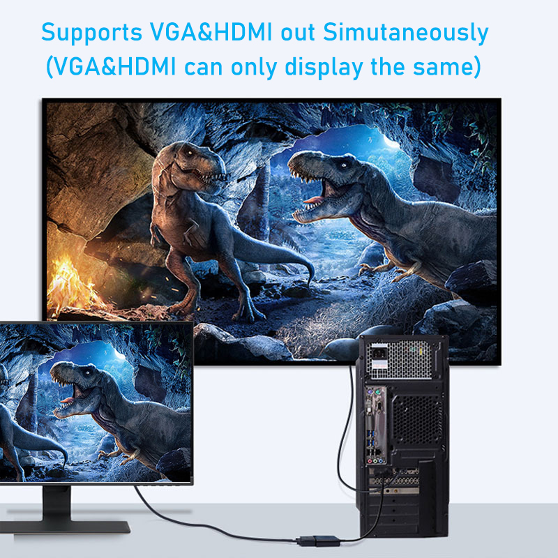 1080P DVI ke VGA HDMI Splitter - Hdmi Vga Adapter ulasan dan harga